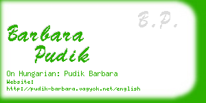 barbara pudik business card